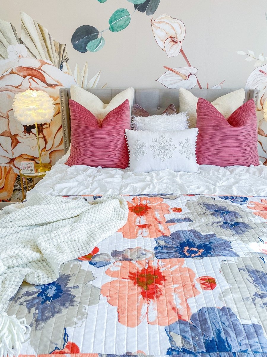 Leah 3 Piece Reversible Quilt Sets - 5 Colors