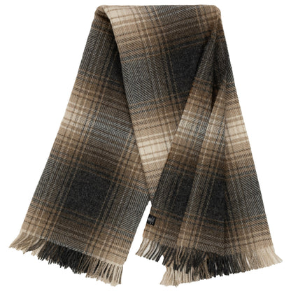 Highland Tweeds Shetland Lambswool Ombre Throw – Natural