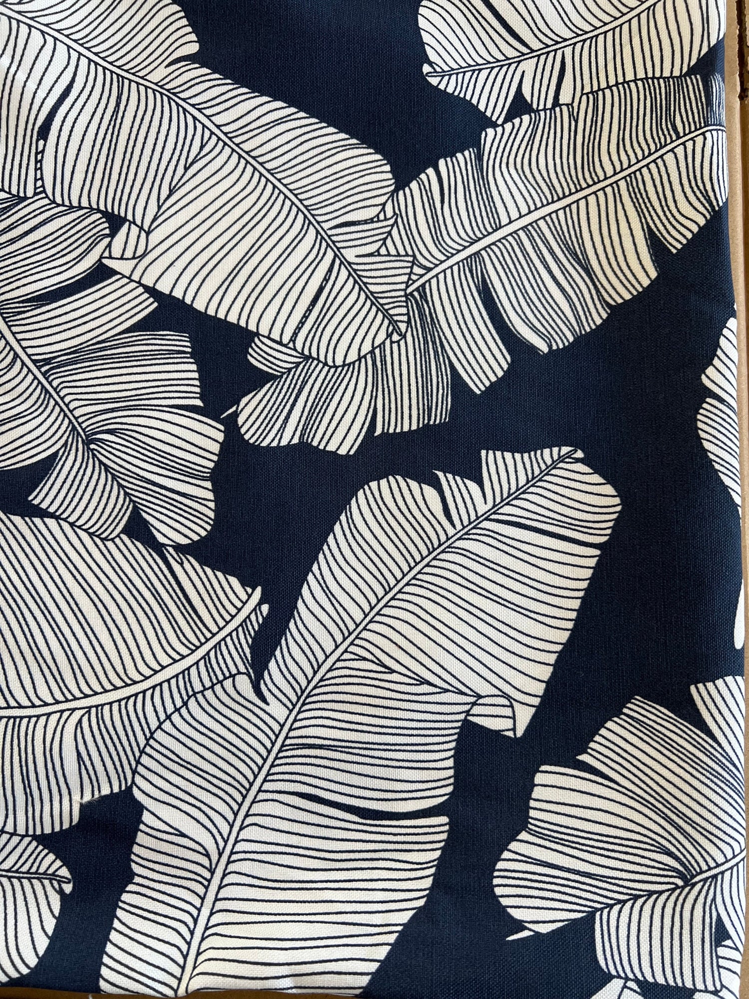 2 Pack Outdoor Throw Pillows - 18x18 Blue Leaf