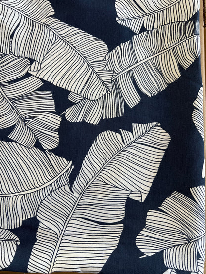 2 Pack Outdoor Throw Pillows - 18x18 Blue Leaf
