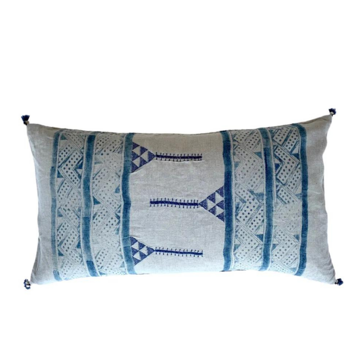 Mancala Indigo Lumbar Pillow
