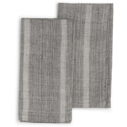 Set of 2 Handwoven Organic Cotton Napkins - 3 Colors