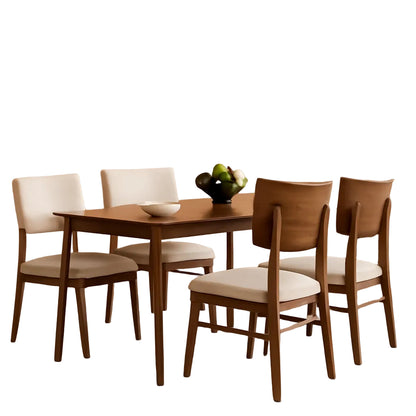 Solid Wood Dining Set For Small Spaces  - 5 Pc Set