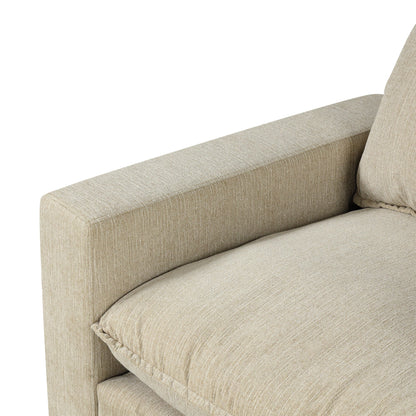 Chenille Upholstered Cloud Sofa Modular Sectional - Beige