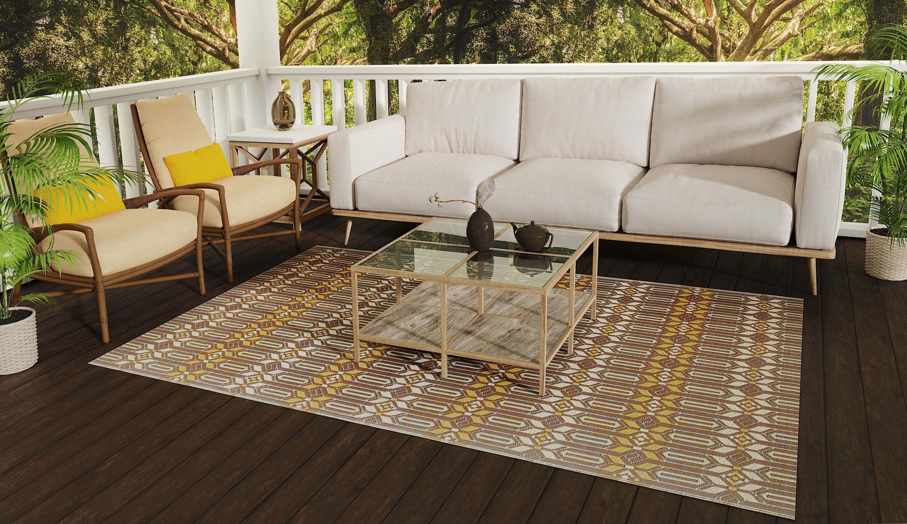 Moroccan Arts &amp; Crafts Outdoor Mat