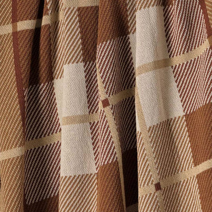 Equestrian Barn Plaid - Cotton Sustainable Knit Stripe Throw Blanket