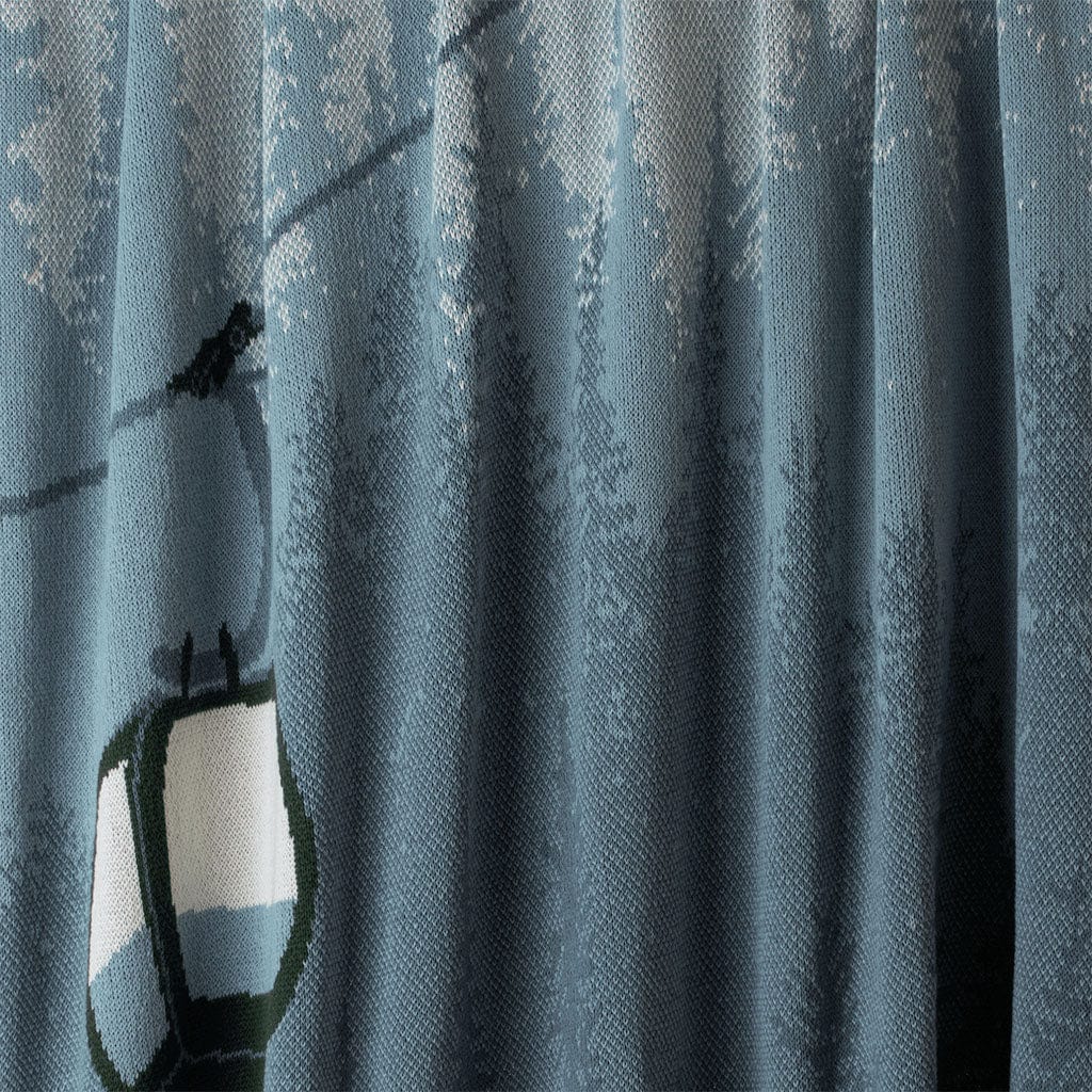 Alpine Lift - Cotton Sustainable Knit Throw Blanket