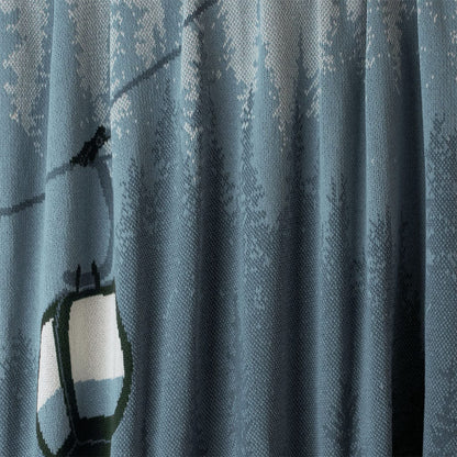 Alpine Lift - Cotton Sustainable Knit Throw Blanket