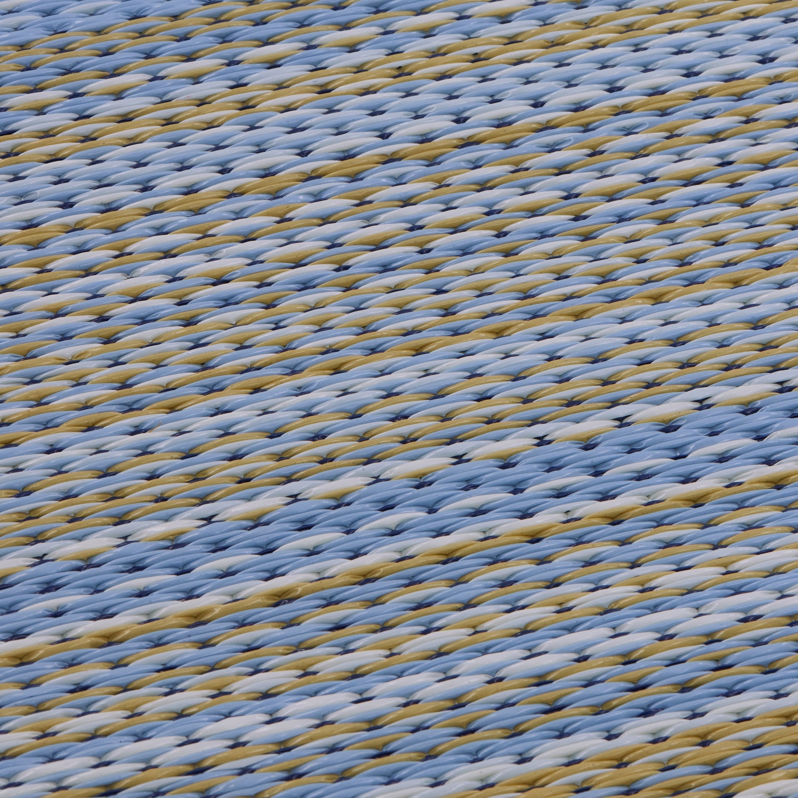 Cancun Shadow -  Reversible Blue Outdoor Rug