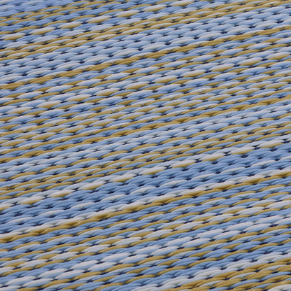 Cancun Shadow -  Reversible Blue Outdoor Rug