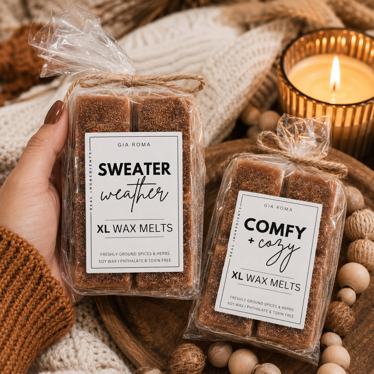 XL Wax Melts - Fall Caramel Latte