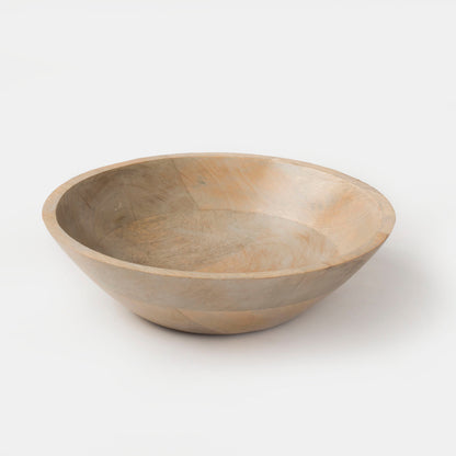 Stackable Mango Wood Bowls - Rustic Grey
