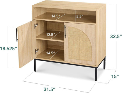 Rattan Sideboard Buffet Cabinet