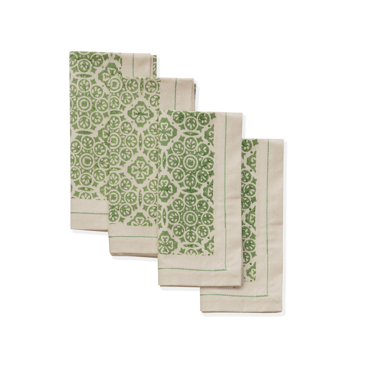 Hand Block Printed Cotton Napkins - Set of 4