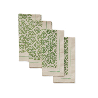Hand Block Printed Cotton Napkins - Set of 4
