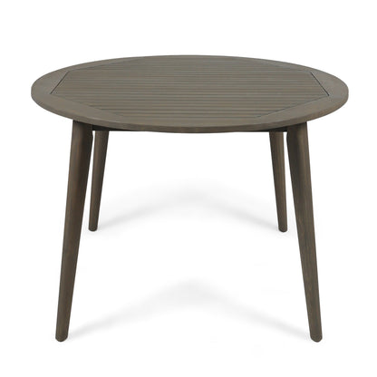 STAMFORD 47" Outdoor Dining Table - Grey Acacia Wood