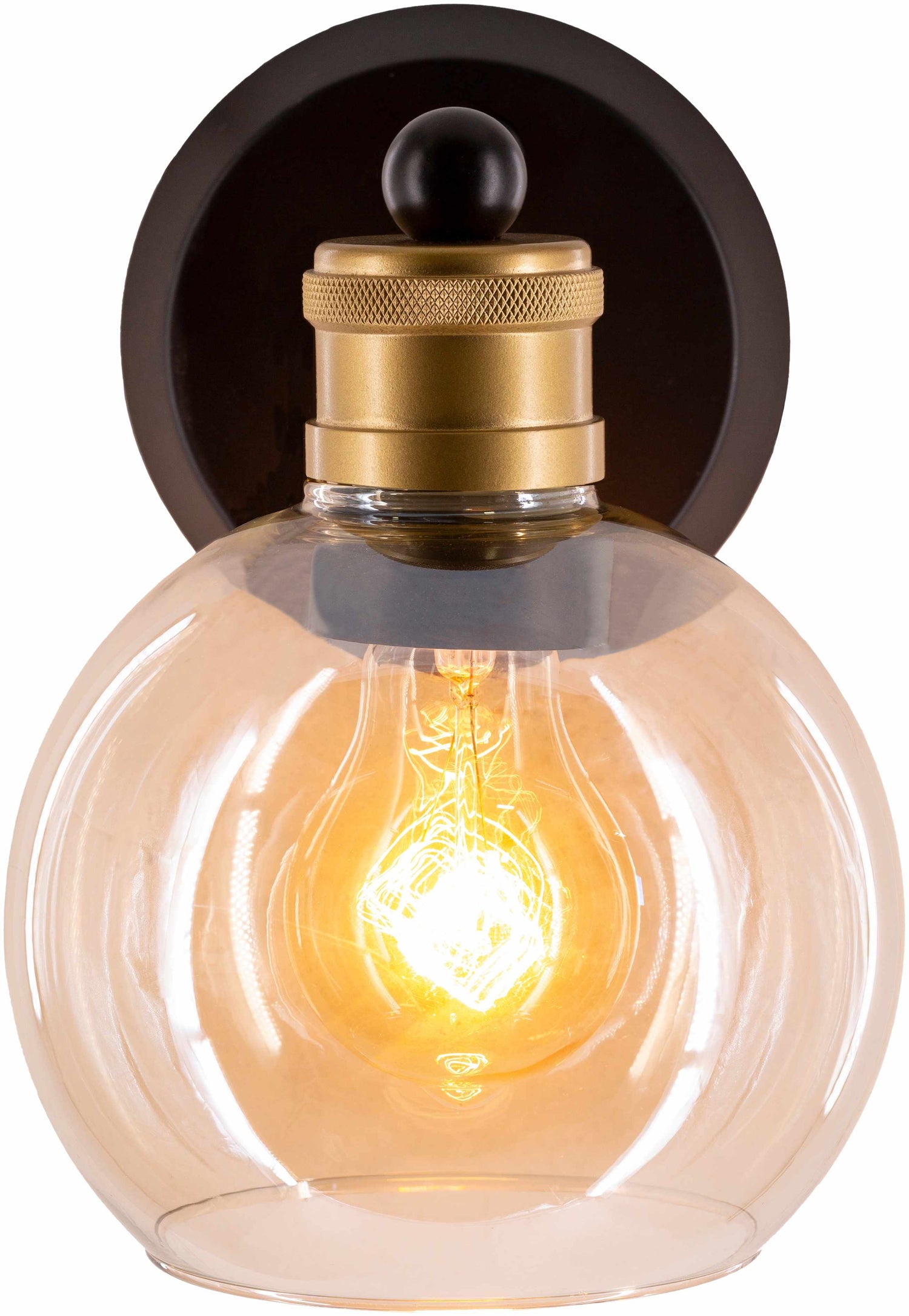 Leabrook Black and Bronze Metal Wall Sconce