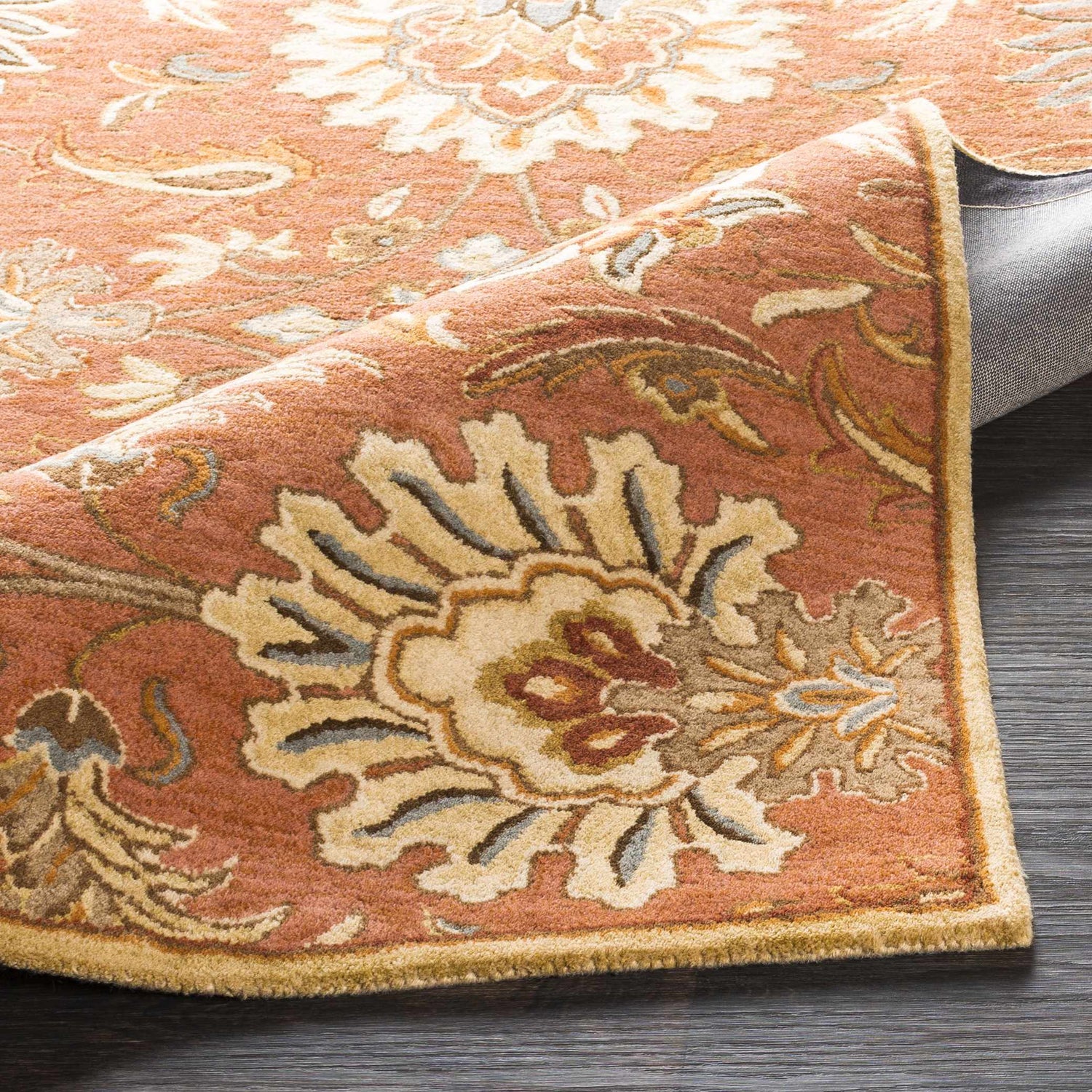 Chesterton Hand Tufted Orange 1112 Area Rug