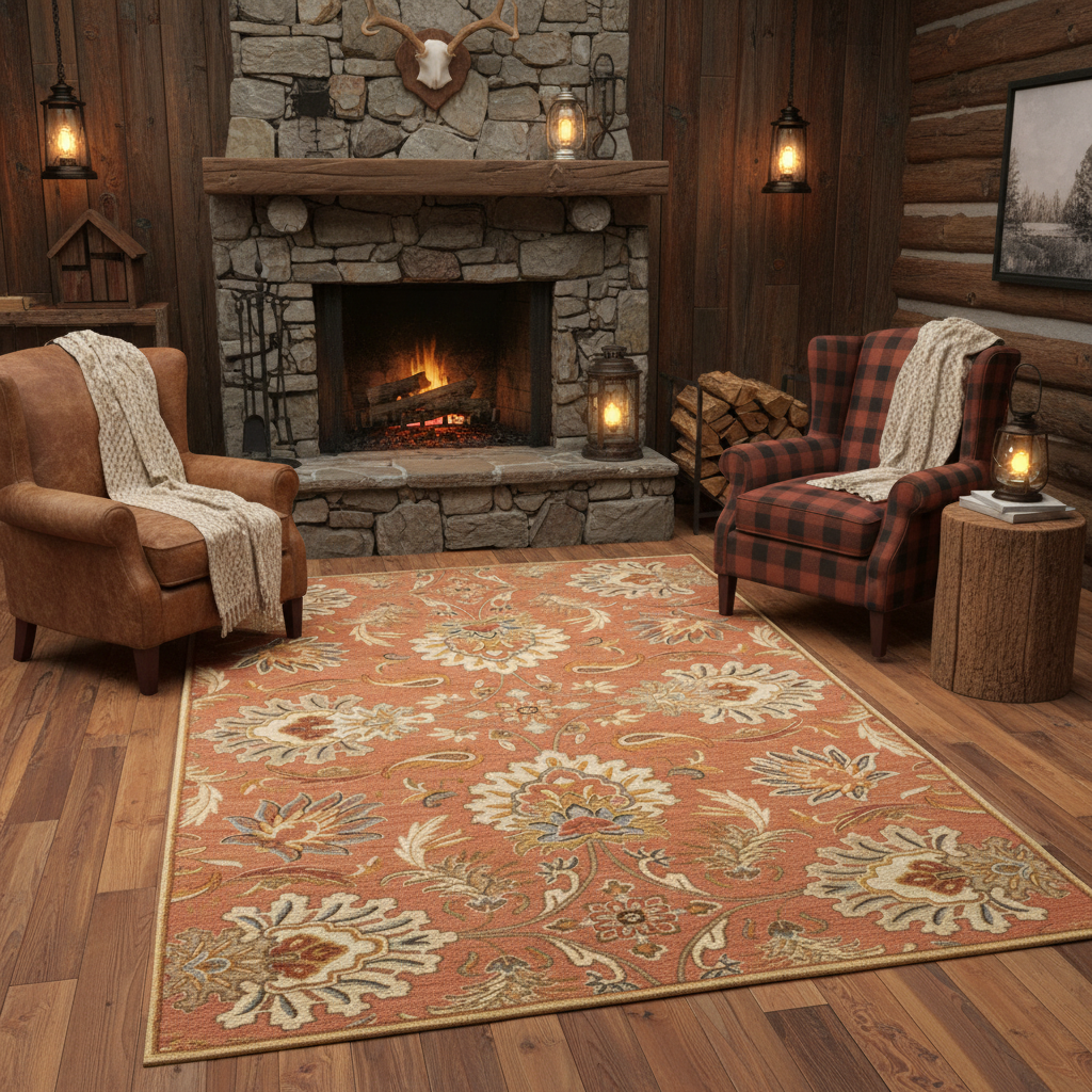 Chesterton Hand Tufted Orange 1112 Area Rug