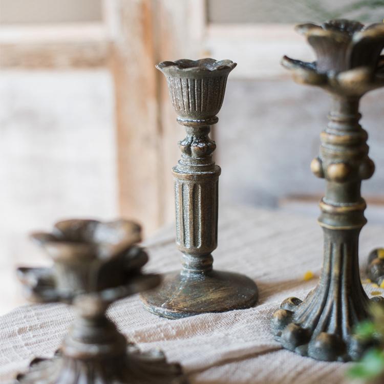 Classic French Antique Candlestick Holders
