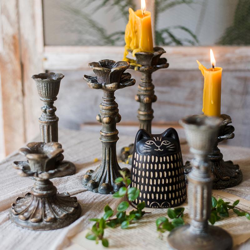 Classic French Antique Candlestick Holders