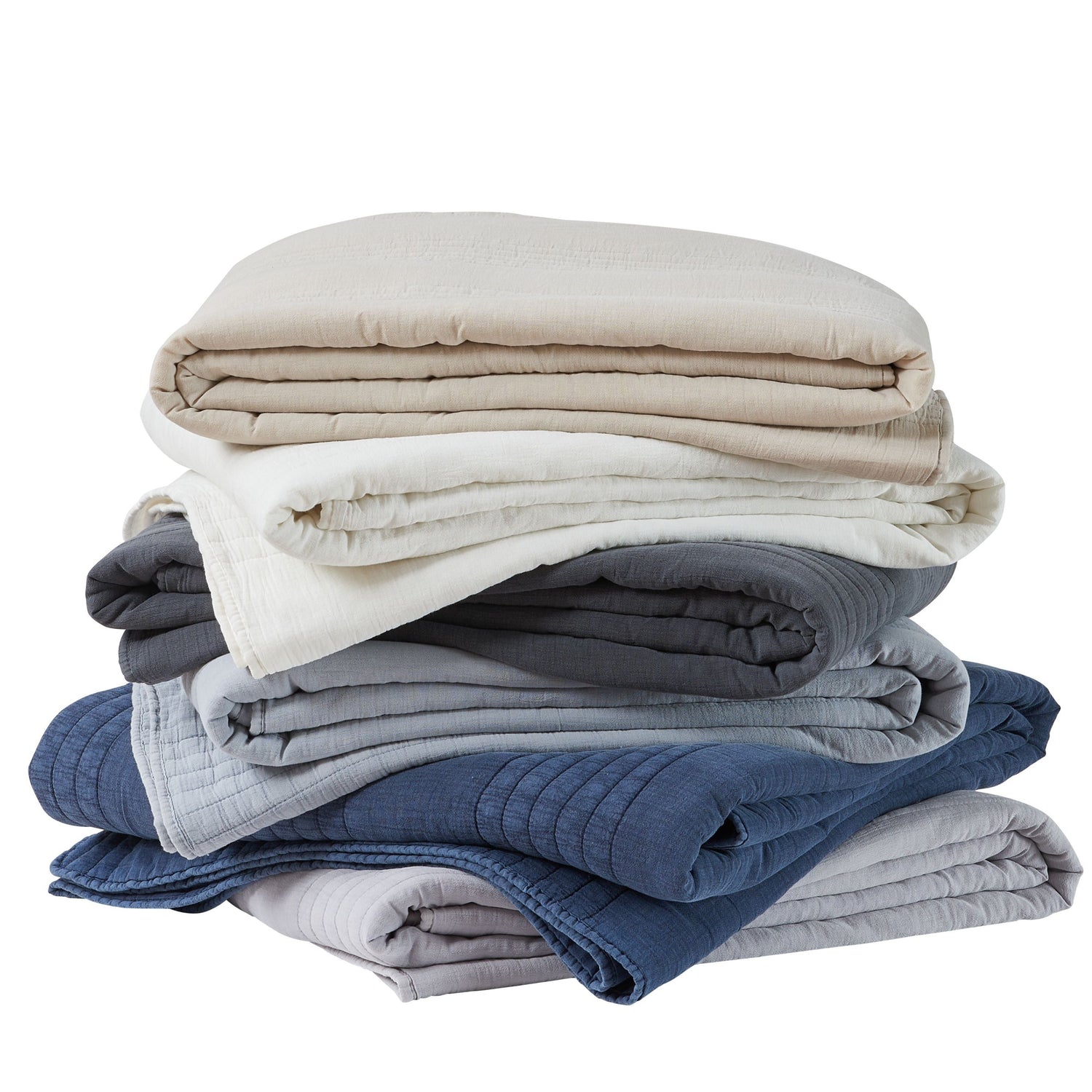 Stonewashed Cotton Quilt Sets