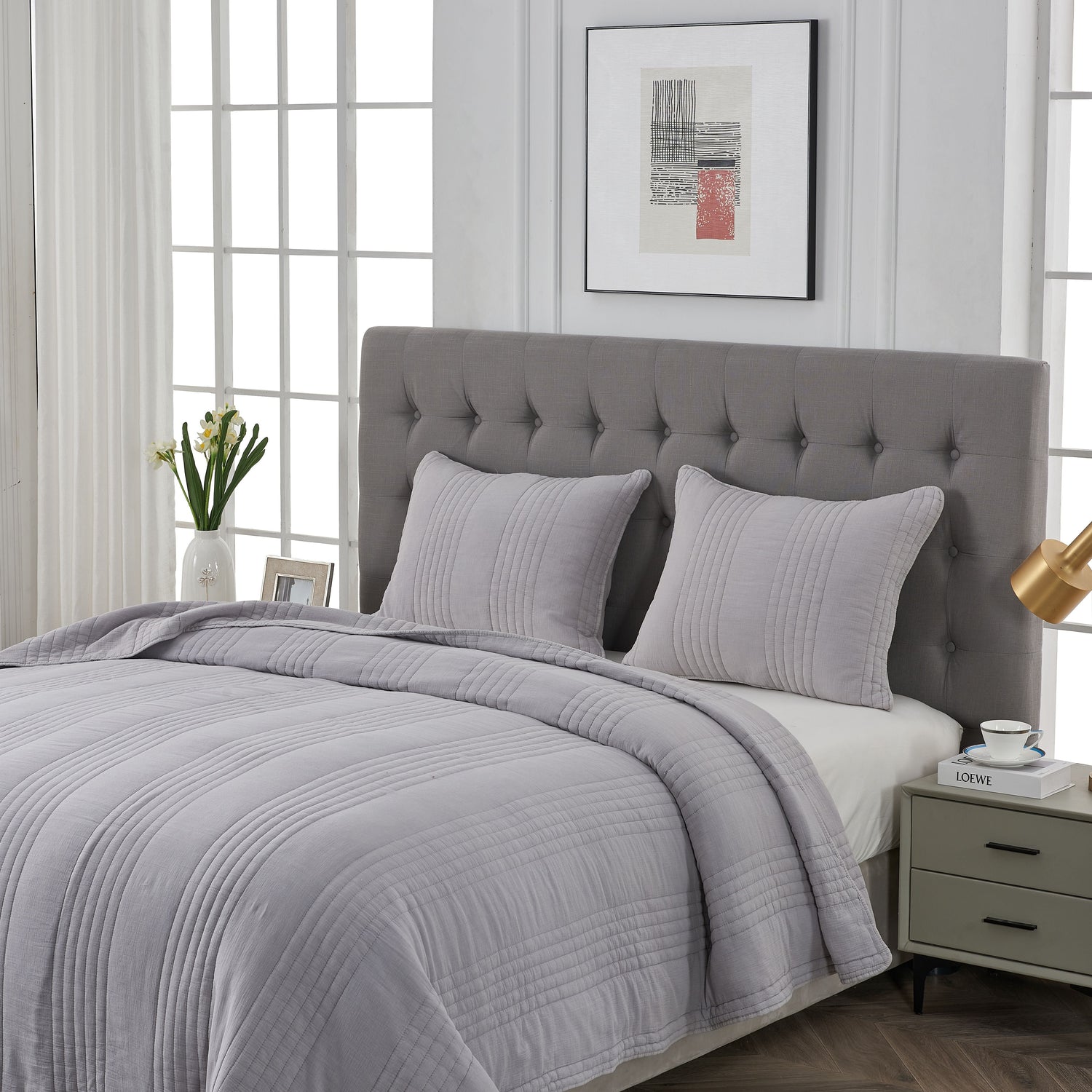 Stonewashed Cotton Quilt Sets