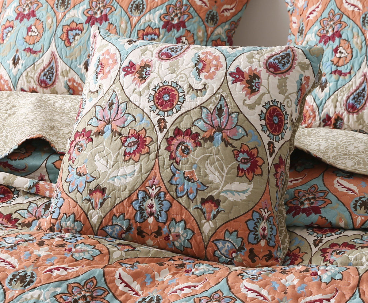 Set of 2 Garden Party Boho Throw Pillow Covers - 4 Sizes