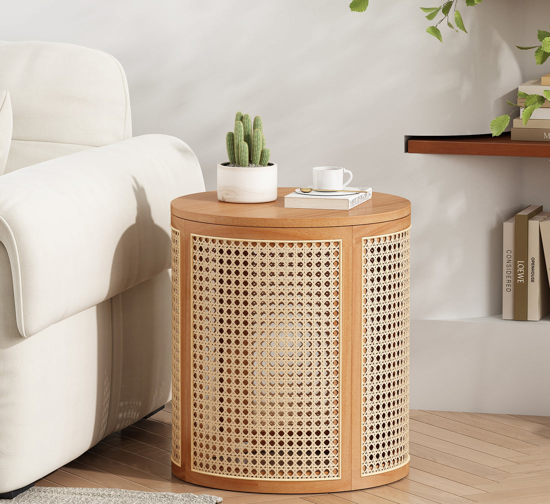 Rubber Solid Wood Side Table