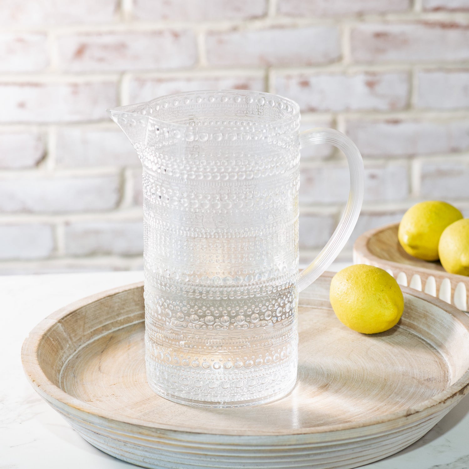 Clear Melamine Dot Drinkware Set | Complete Collection - 9 Pc Set