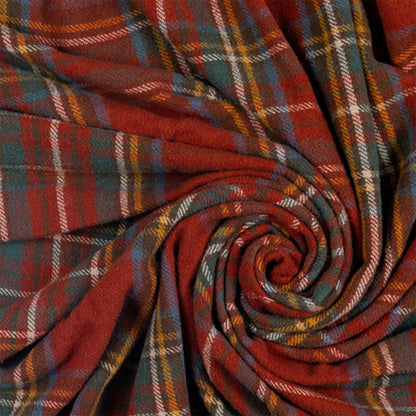 Highland Tweeds Pure New Wool Fluffy Throw - Antique Royal Stewart