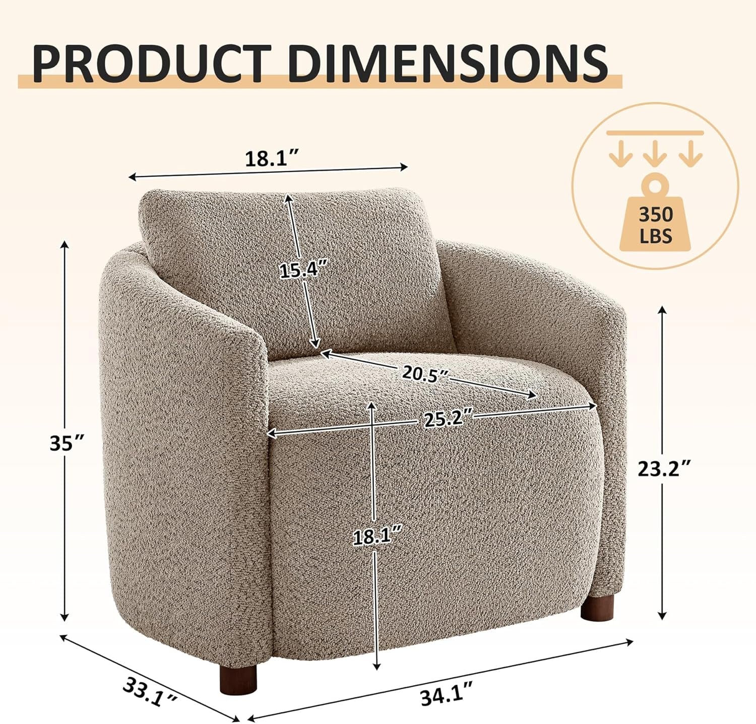Boucle Barrel Chairs - 2 pc Set