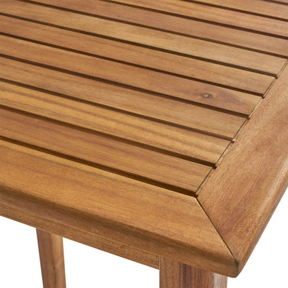 Outdoor Acacia Wood Rectangle Bar Table
