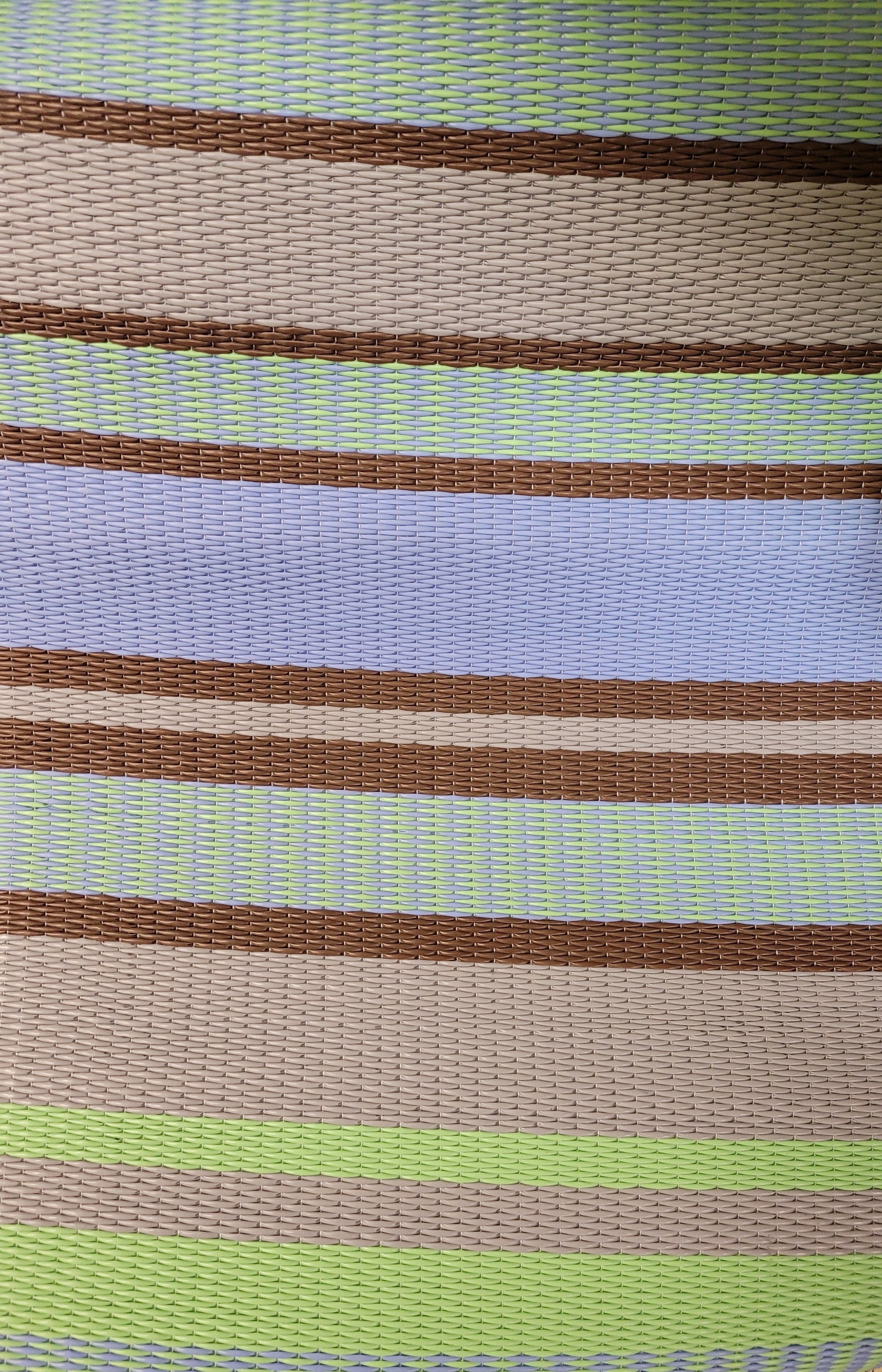 Stripes Grey &amp; Aqua Reversible Outdoor Mat