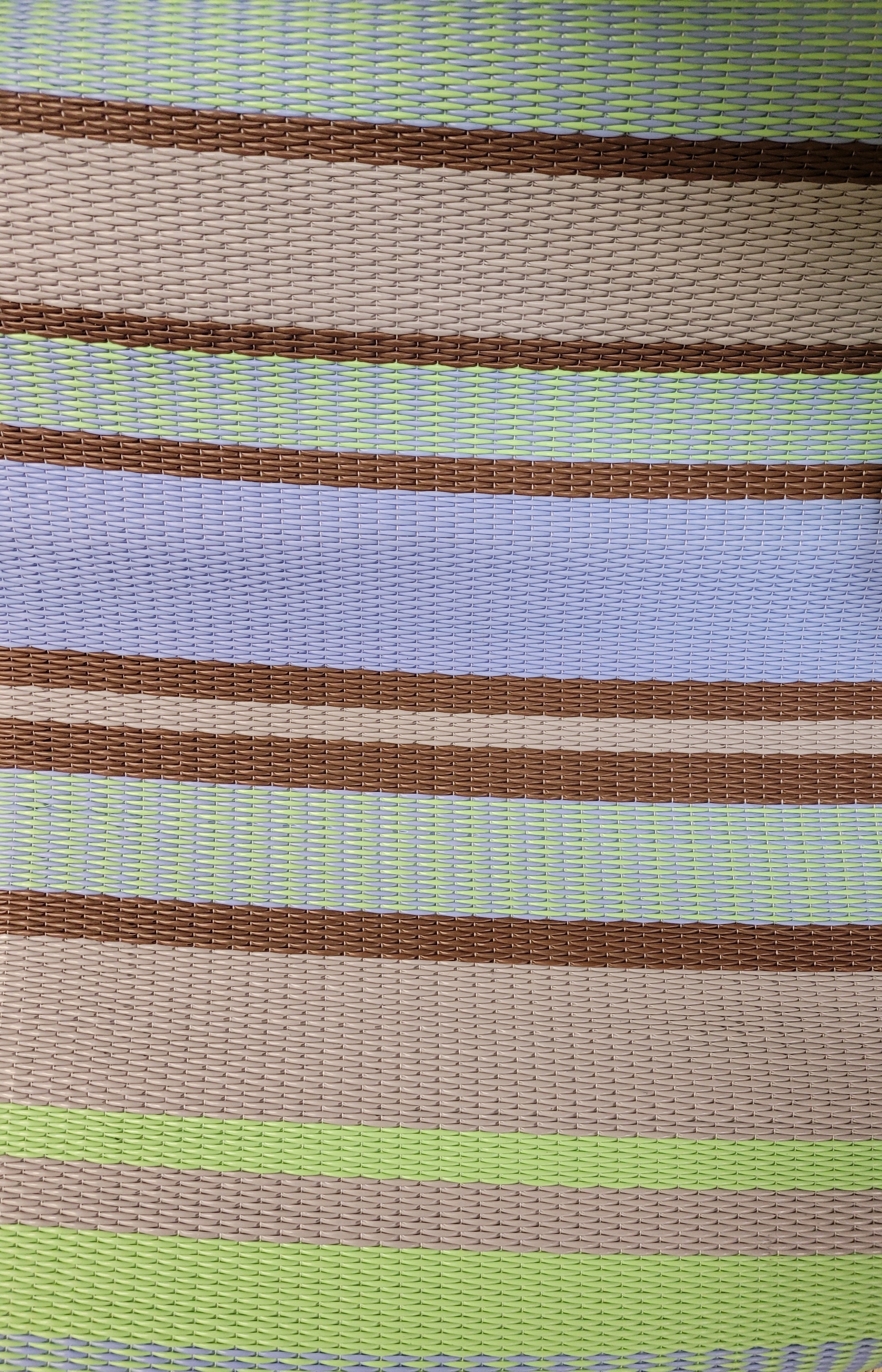 Stripes Grey &amp; Aqua Reversible Outdoor Mat