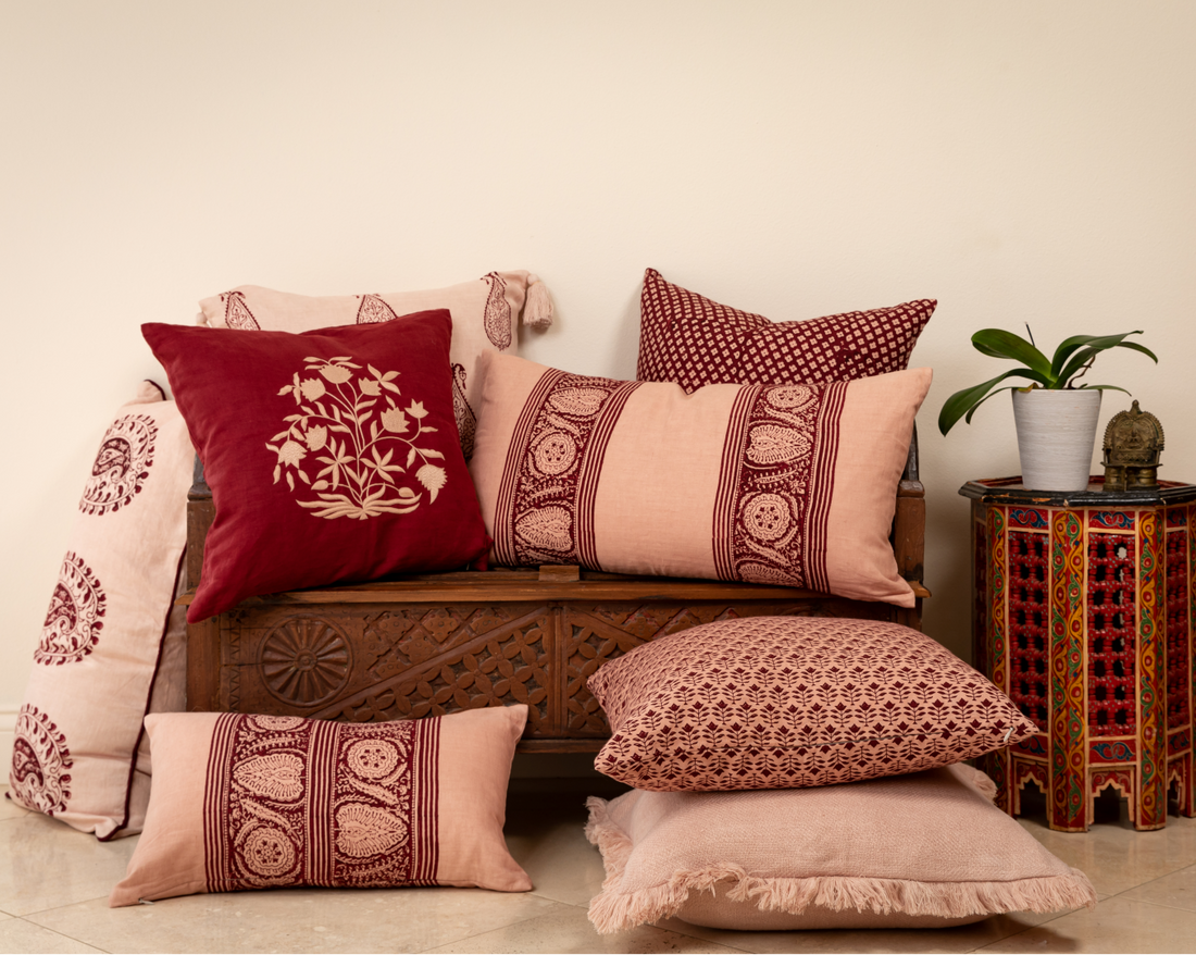 Clover Plum Decorative Pillow Cover