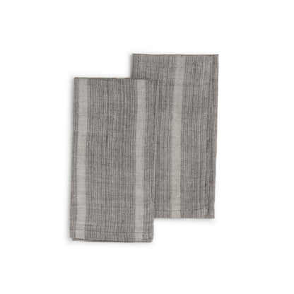 Set of 2 Handwoven Organic Cotton Napkins - 3 Colors