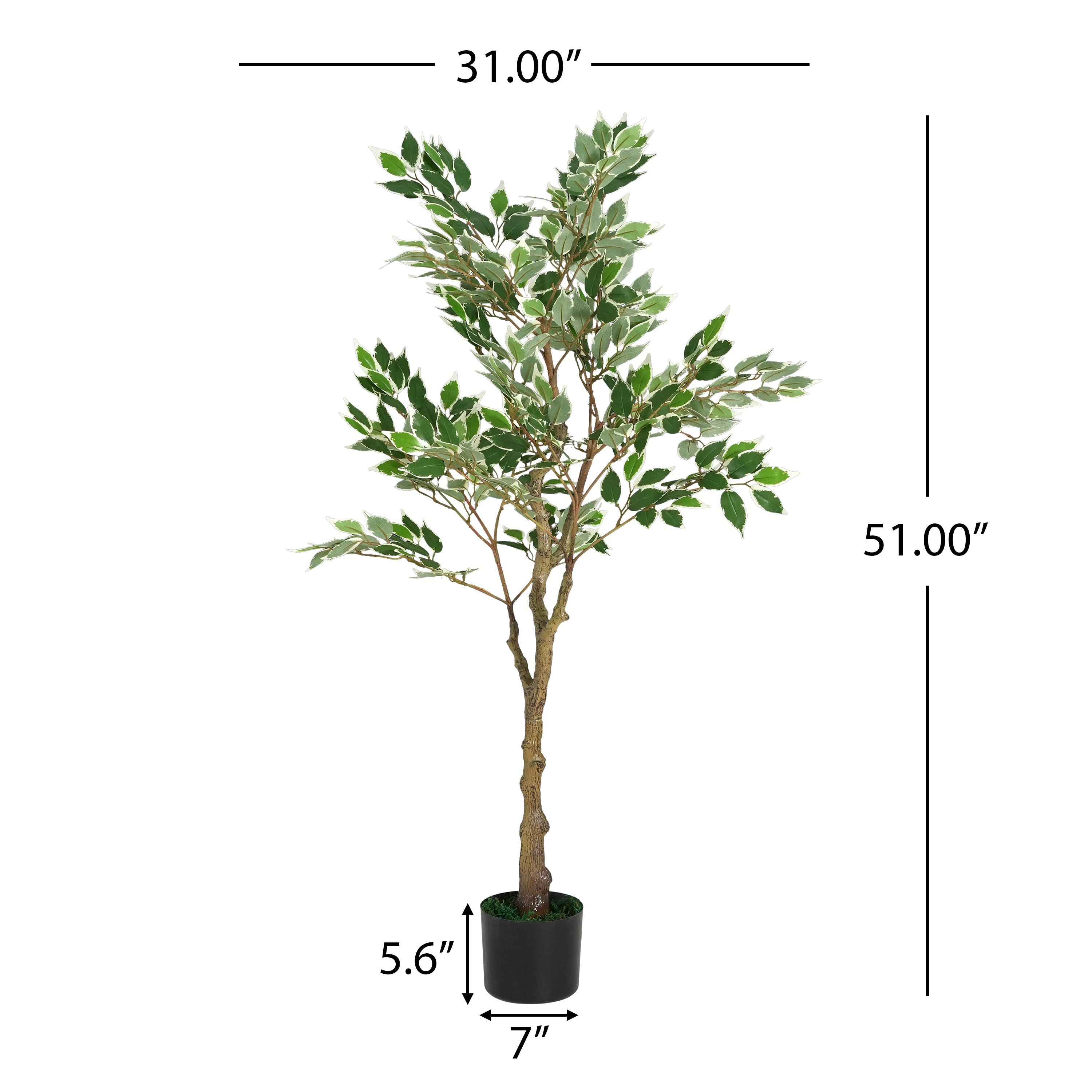 51' Artificial Ficus Tree