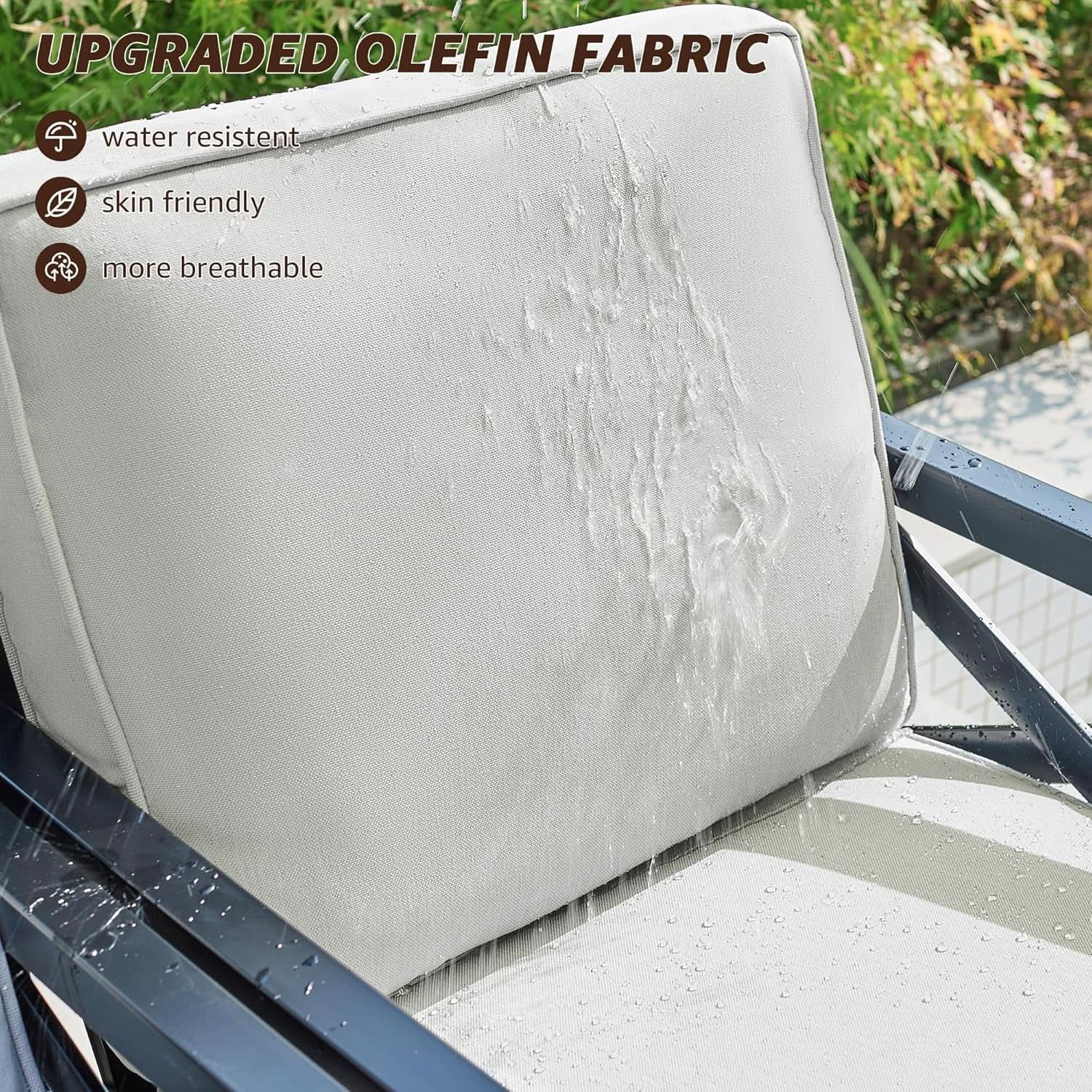 4 Piece Outdoor Metal Patio Set With Cushions
