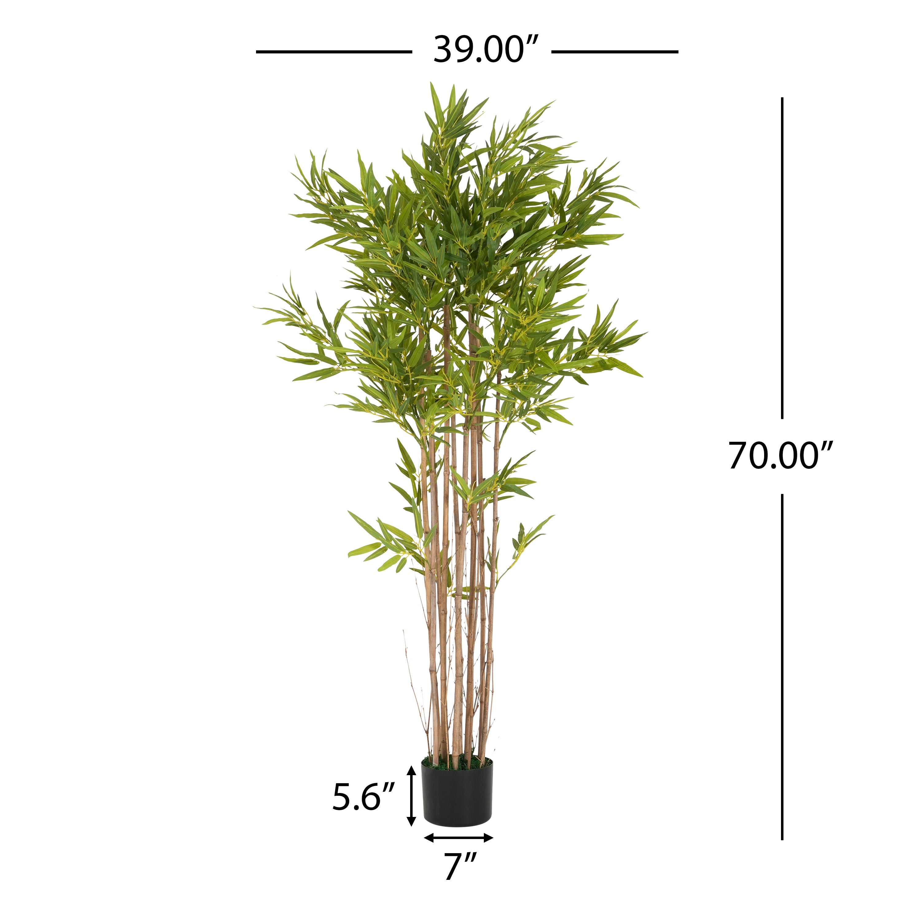 70" Artificial Bamboo Plant