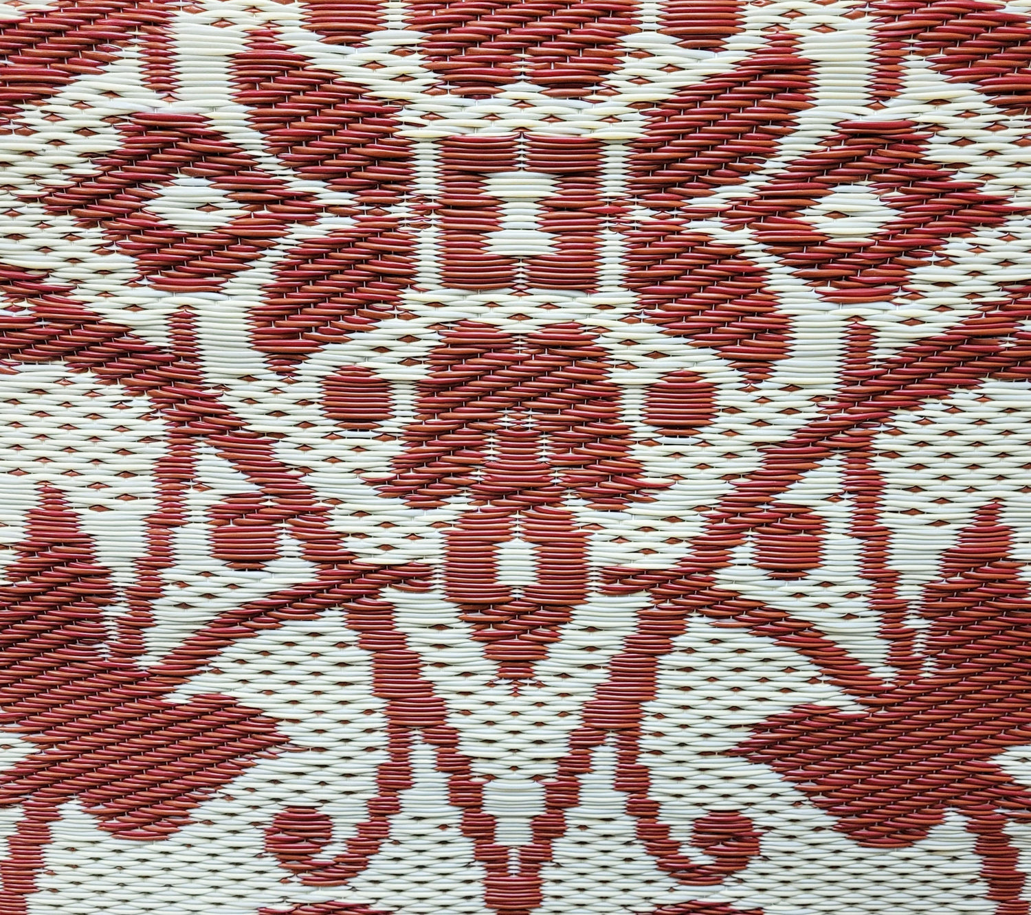 New Wrought Iron Deep Red Outdoor Mat