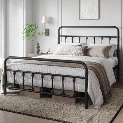 Queen Size Metal Platform Bed Frame