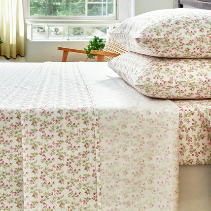 100% Cotton Coquette Sheet Set - Dainty Floral