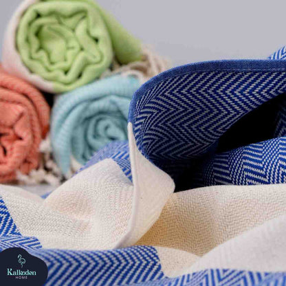 Herringbone Turkish Bath/ Beach Towels - Multiple Colors