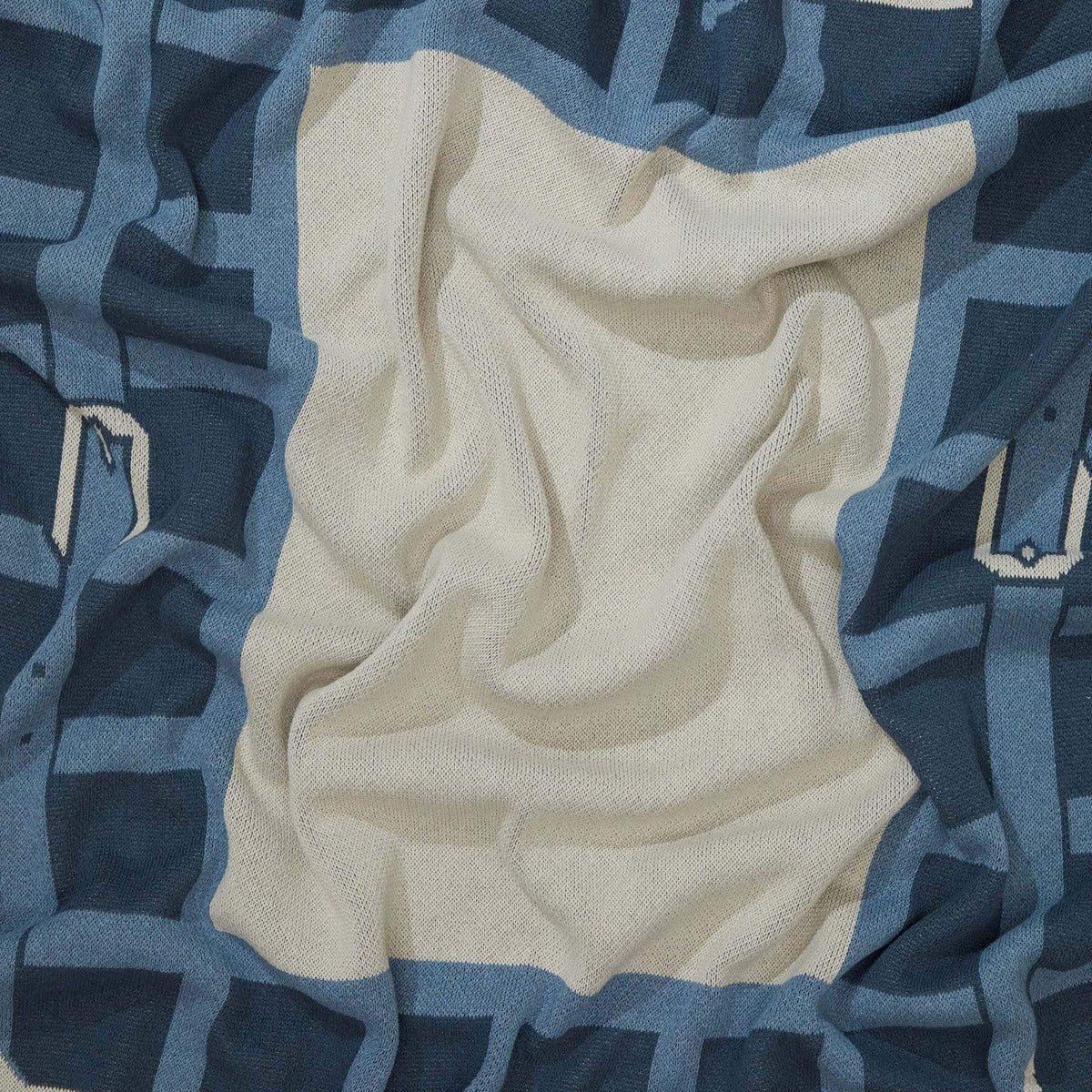 Equestrian Lattice - Cotton Sustainable Knit Throw Blanket
