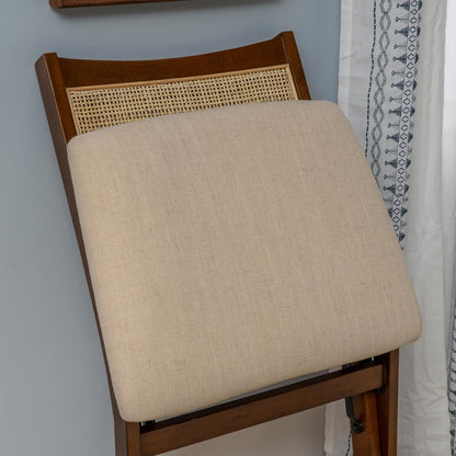 Kasi Brown Natural Rattan Cane Foldable Dining Side Chair