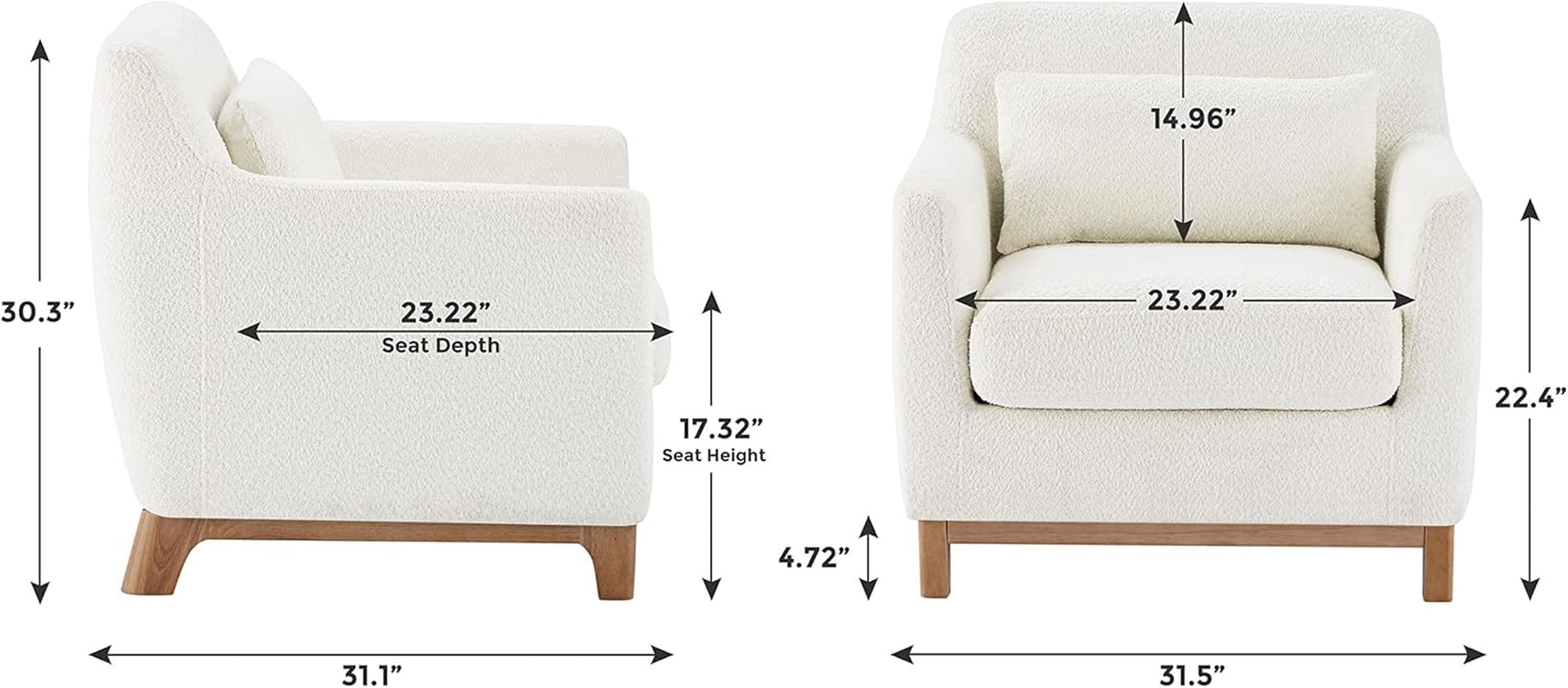 Luxurious Sherpa Oversized Accent Chair Camel Plush