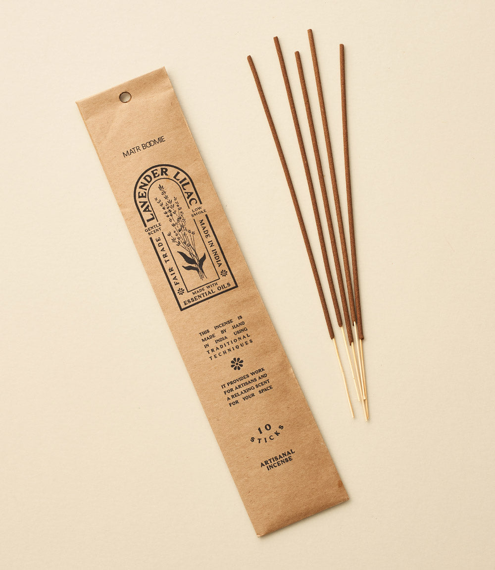 Lavender Lilac Incense - 10 Sticks (low smoke)