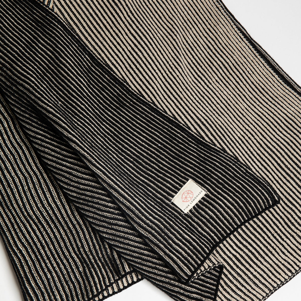 Ribbed Organic Cotton Knit Throw Blanket