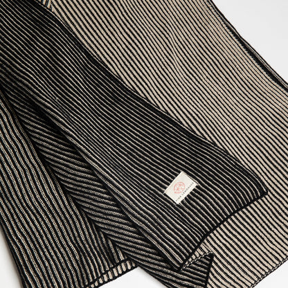 Ribbed Organic Cotton Knit Throw Blanket
